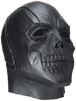 Rubie's Costume Men's Arkham City Adult Deluxe Overhead Latex Black Mask