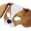 Forum Novelties Plush Dog Mask, Brown/White, One Size