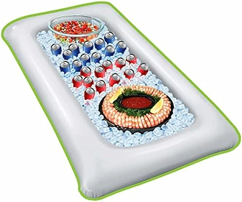 Forum Novelties Inflatable Party Buffet Cooler, 4.5 Feet X 28" Wide, Gold Luau Luxe 14 Forum Novelties Inflatable Party Buffet Cooler, 4.5 Feet X 28" Wide, Gold Luau Luxe - Image 12