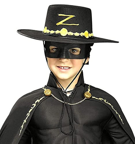 Rubie's Costume Children's Zorro Hat And Eye Mask Set 3 Rubie's Costume Children's Zorro Hat And Eye Mask Set