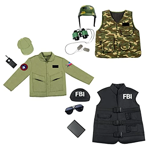Forum Novelties Child's Tactical Hero Trunk Set (Soldier, Pilot, FBI), Small 4 Forum Novelties Child's Tactical Hero Trunk Set (Soldier, Pilot, FBI), Small - Image 2