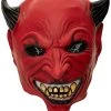 Rubie's Hallowen Devil Overhead Latex Mask Party Supplies, As Shown, One Size US