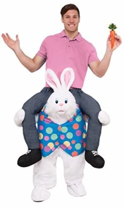 Forum Men's Hop On Top Ride-on Easter Bunny Costume