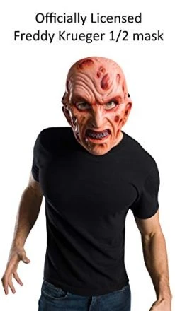 Rubie's Mens Nightmare On Elm Street Freddy Krueger Vacuform Costume Mask, As Shown, One Size US -Forum Novelties Shop 41zWzKG9svL