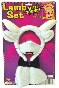 Forum Novelties Animal Costume Set Lamb Nose Tail With Sound Effects