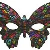 Forum Mardi Gras Masquerade Costume Half Mask Glitter Butterfly -Forum Novelties Shop 510UhtVL3pS