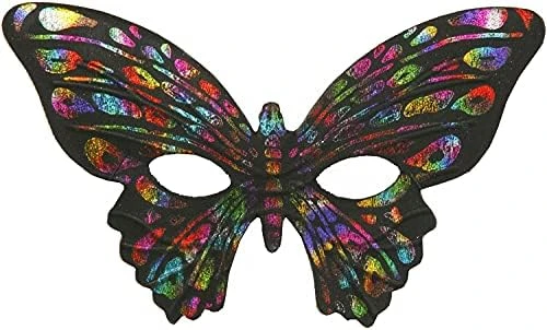 Forum Mardi Gras Masquerade Costume Half Mask Glitter Butterfly 7 Forum Mardi Gras Masquerade Costume Half Mask Glitter Butterfly - Image 5