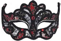 Forum Mardi Gras Costume Masquerade Half Mask With Lace And Rhinestones -Forum Novelties Shop 511UjYTjykS. AC
