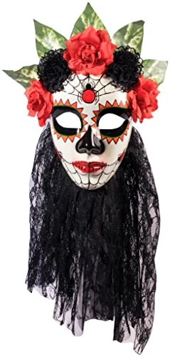 Forum Novelties Women's Day Of The Dead Senora Lace Mask 3 Forum Novelties Women's Day Of The Dead Senora Lace Mask