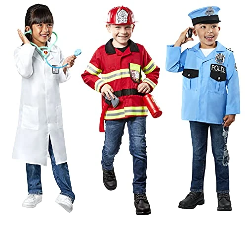 Forum Novelties Child's Frontline: Everyday Heroes Trunk Set (Police, Firefighter, Doctor), Small 7 Forum Novelties Child's Frontline: Everyday Heroes Trunk Set (Police, Firefighter, Doctor), Small - Image 5
