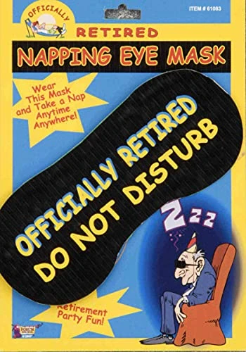 Forum Novelties Officially Retired Retirement Party Do Not Disturb Napping Eye Mask Gag Gift 3 Forum Novelties Officially Retired Retirement Party Do Not Disturb Napping Eye Mask Gag Gift