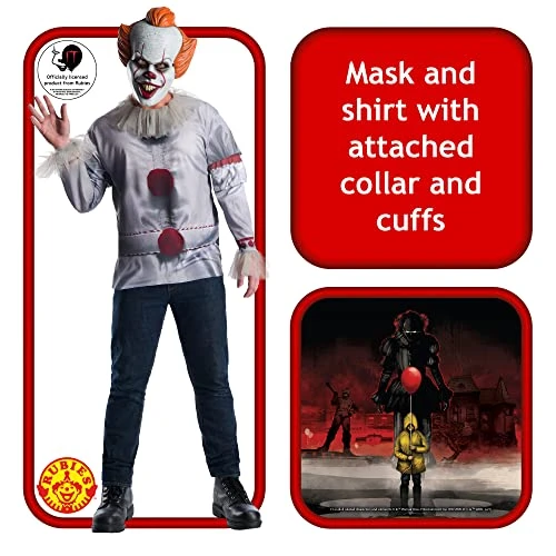Rubie's Men's Pennywise Adult Costume Top Adult Costume 4 Rubie's Men's Pennywise Adult Costume Top Adult Costume - Image 2