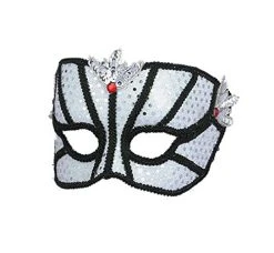 Forum Novelties Women's Karneval Style Half Mask With Sequins