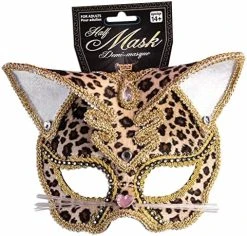 Deluxe Leopard Mask -Forum Novelties Shop 514obVhOBsL. AC