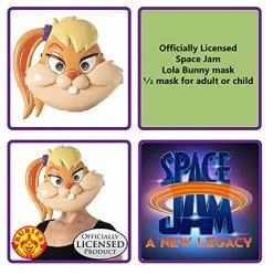Rubie's Costume Space Jam 2: A New Legacy Lola Plastic Half-Mask, One Size -Forum Novelties Shop 514tV3Np2iS