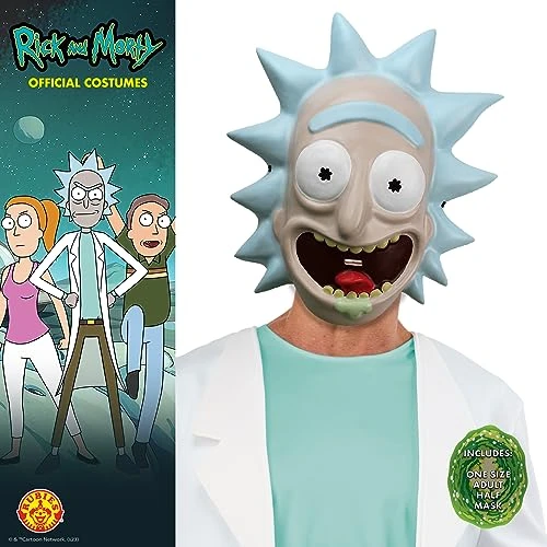 Rubie's Men's Rick And Morty Rick Plastic Mask, As Shown, One Size 4 Rubie's Men's Rick And Morty Rick Plastic Mask, As Shown, One Size - Image 2