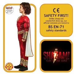 Rubie's Child's Shazam! Fury Of The Gods Padded Costume Jumpsuit And Cape, As Shown 10 Rubie's Child's Shazam! Fury Of The Gods Padded Costume Jumpsuit And Cape, As Shown -Forum Novelties Shop 517RHBi521L
