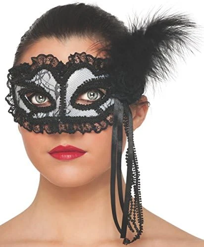 Rubie's Costume Women's White Lace Mask 4 Rubie's Costume Women's White Lace Mask - Image 2
