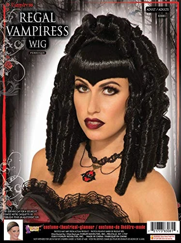 Forum Novelties Women's Regal Vampiress Costume Wig, Black, One Size 4 Forum Novelties Women's Regal Vampiress Costume Wig, Black, One Size - Image 2