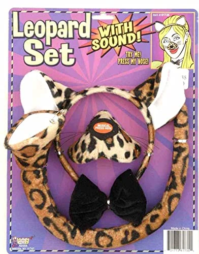 Forum Novelties Animal Costume Set Leopard Nose Tail With Sound Effects 3 Forum Novelties Animal Costume Set Leopard Nose Tail With Sound Effects