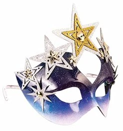 Forum Novelties Star And Sky Half-Mask, As Shown, One Size