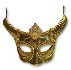 Forum Adult Faun Half Mask Horns Adult One Size