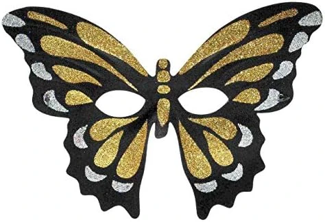 Forum Mardi Gras Masquerade Costume Half Mask Glitter Butterfly 6 Forum Mardi Gras Masquerade Costume Half Mask Glitter Butterfly - Image 4