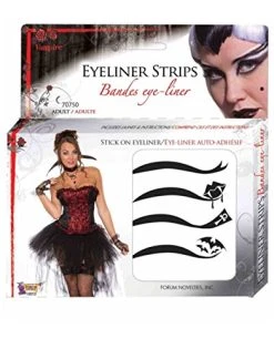 Forum Novelties Women's Vampires Adhesive Eyeliner Strips Kit