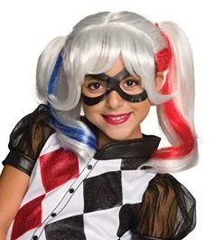 Rubie's Costume Girls DC Super Hero Harley Quinn Wig , White -Forum Novelties Shop 51QIgIHfwkL 1
