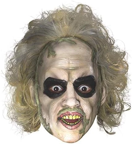 Rubie's Beetlejuice 3/4 Vinyl Mask W/Hair 4 Rubie's Beetlejuice 3/4 Vinyl Mask W/Hair - Image 2