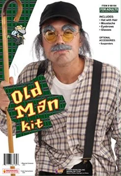 Forum Novelties Grumpy Old Man Instant Costume Kit, Gray -Forum Novelties Shop 51QicpyvZKL