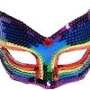 Forum Novelties Deluxe Sequin Half Venetian Mask, Rainbow Fantasy -Forum Novelties Shop 51SVcEj3FwS