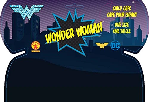 Rubie's Costume DC Superheroes Wonder Woman Deluxe Child Cape Costume, As Shown, One Size 4 Rubie's Costume DC Superheroes Wonder Woman Deluxe Child Cape Costume, As Shown, One Size - Image 2