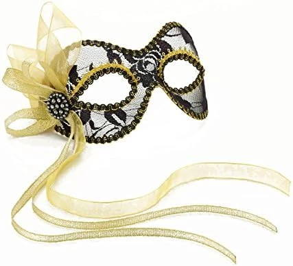 Forum Novelties Women's Ribbon Lace Venetian Mask 4 Forum Novelties Women's Ribbon Lace Venetian Mask - Image 2