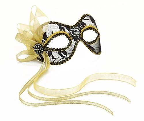 Forum Novelties Women's Ribbon Lace Venetian Mask 3 Forum Novelties Women's Ribbon Lace Venetian Mask
