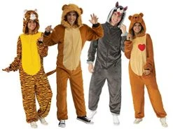 Rubie's Adult Comfy Wear One-Piece Hooded Costume Jumpsuit -Forum Novelties Shop 51WwAN24NKL 1