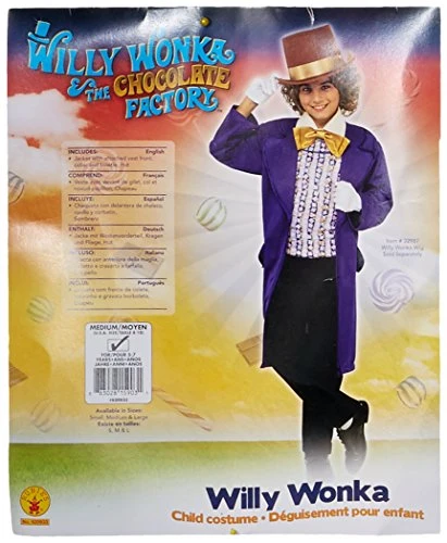 Rubie's Official Willy Wonka And The Chocolate Factory Childs Costume, Kids Book Week Character 4 Rubie's Official Willy Wonka And The Chocolate Factory Childs Costume, Kids Book Week Character - Image 2