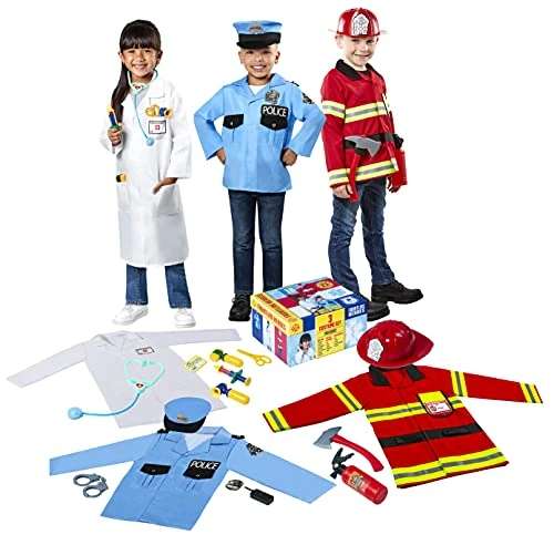 Forum Novelties Child's Frontline: Everyday Heroes Trunk Set (Police, Firefighter, Doctor), Small 3 Forum Novelties Child's Frontline: Everyday Heroes Trunk Set (Police, Firefighter, Doctor), Small