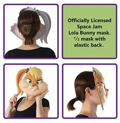 Rubie's Costume Space Jam 2: A New Legacy Lola Plastic Half-Mask, One Size -Forum Novelties Shop 51aPK9miOjS