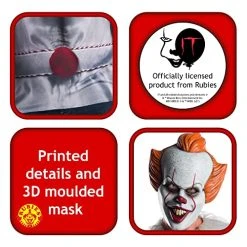 Rubie's Men's Pennywise Adult Costume Top Adult Costume 11 Rubie's Men's Pennywise Adult Costume Top Adult Costume -Forum Novelties Shop 51cMxVOiCkL