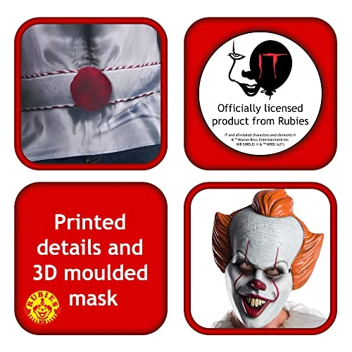 Rubie's Men's Pennywise Adult Costume Top Adult Costume 5 Rubie's Men's Pennywise Adult Costume Top Adult Costume - Image 3