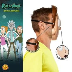 Rubie's Men's Rick And Morty Plastic Mask, As Shown, One Size 9 Rubie's Men's Rick And Morty Plastic Mask, As Shown, One Size -Forum Novelties Shop 51cmzsSDSuL