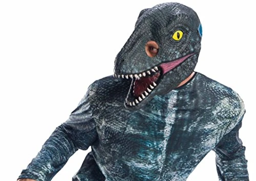 Rubie's Men's Blue Velociraptor Adult 3/4 Vinyl Mask 3 Rubie's Men's Blue Velociraptor Adult 3/4 Vinyl Mask