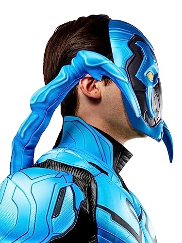 Rubie's Adult DC Blue Beetle Costume Half-Mask, As Shown, One Size 5 Rubie's Adult DC Blue Beetle Costume Half-Mask, As Shown, One Size - Image 3