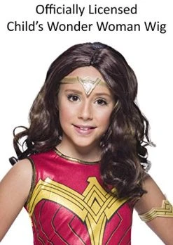 Rubie's Girl's DC Comics WW84 Wonder Woman Costume Wig, One Size (201652) -Forum Novelties Shop 51eAp929aaL