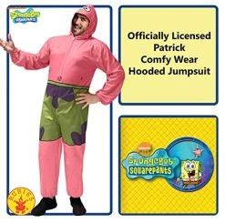 Rubie's Unisex-adult Classic Spongebob Patrick Star Comfy Wear Jumpsuit -Forum Novelties Shop 51fkTWLjnL 1