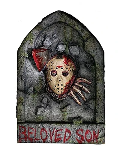 Rubie's Friday The 13th Jason Voorhees Tombstone Decoration 3 Rubie's Friday The 13th Jason Voorhees Tombstone Decoration