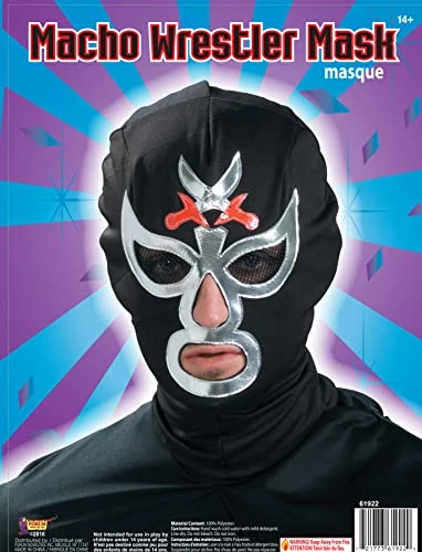 Forum Novelties Macho Wrestler Mask 4 Forum Novelties Macho Wrestler Mask - Image 2