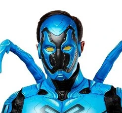 Rubie's Adult DC Blue Beetle Costume Half-Mask, As Shown, One Size