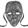 Forum Novelties Textured Face Mask (Silver) -Forum Novelties Shop 51nW5eA9E1L